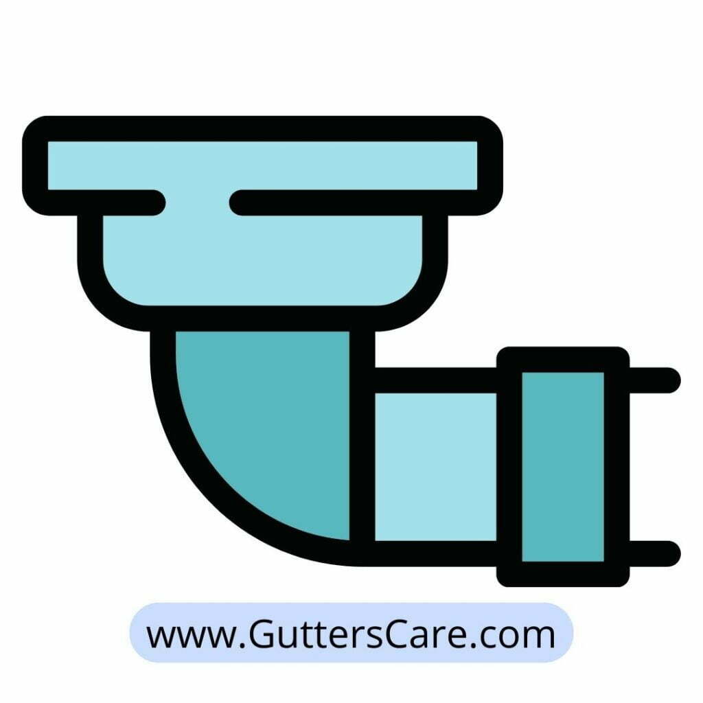 Roof rain gutter system for a residential home.